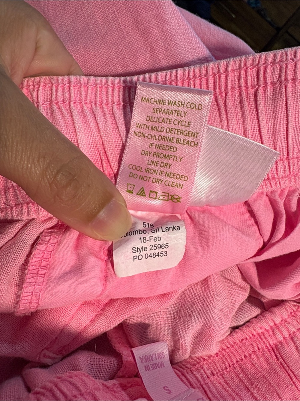Lilly Pulitzer Taron Linen Pant in Pink SZ S VGUC - Picture 5 of 6